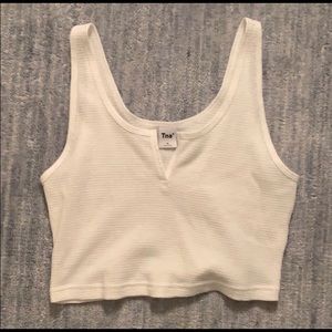 Aritzia crop waffle tank. Cute basic. Nwot